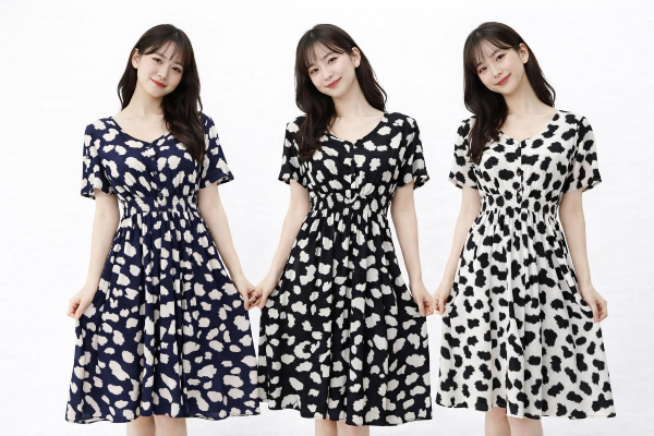 Sukienki damskie Roz Standard, Mix Kolor .Paczka 12 szt